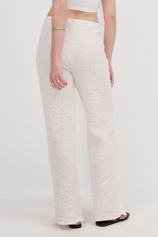 Dokulu Wide Leg Pantolon PN13895-İ9 - 5