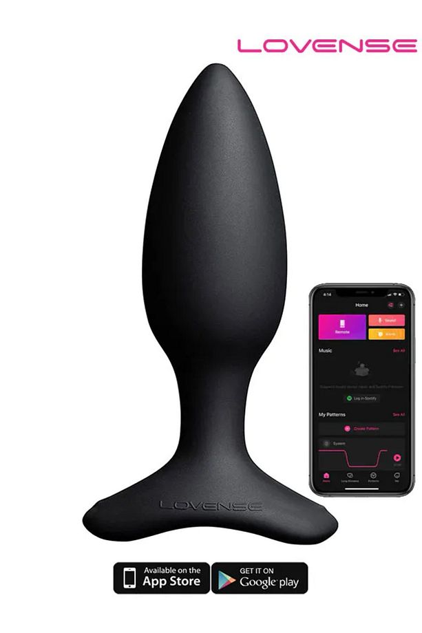 Lovense HUSH 2 Anal Plug 1.5" App Controlled - 1