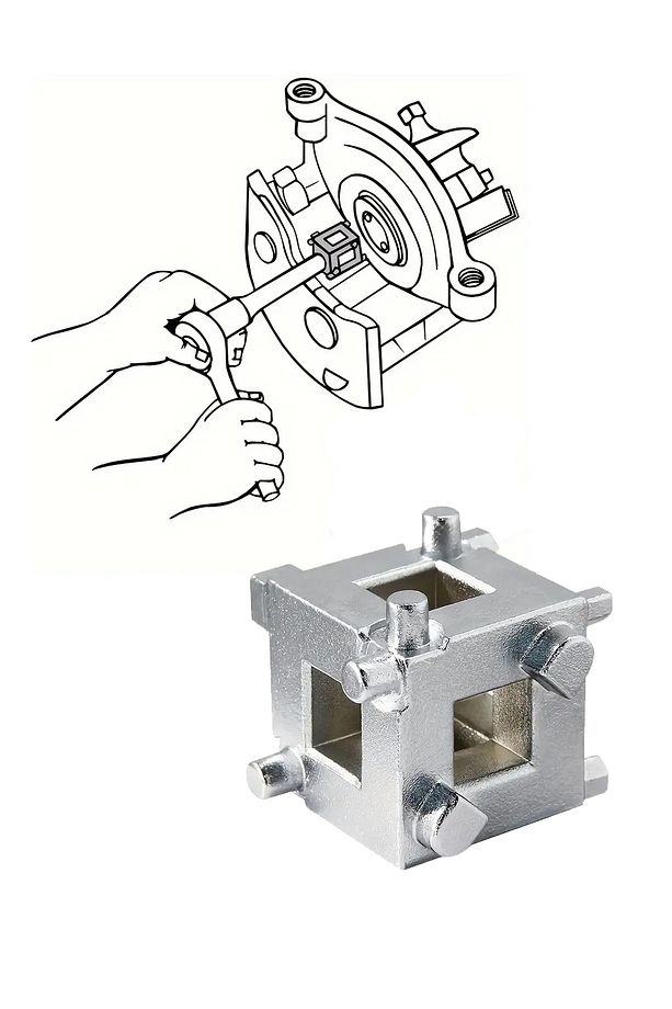 Fren Itme Aparatı Piston Kaliper Sıkıştırma Apartı Tek Parça 3/8 - 1