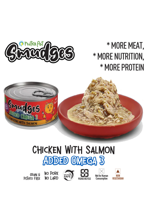Adult Cat Chicken With Salmon In Gravy 80g Pack of 12
