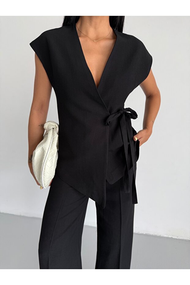 Set vestă de in - 8