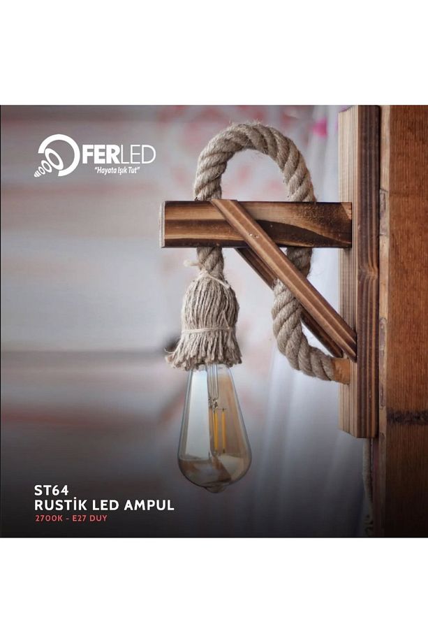 FerLed ST64 2700K Rustik Ampul - 1