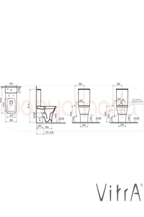 VİTRA ZENTRUM S SOMOOTHFLUSH ASMA KLOZET - 2