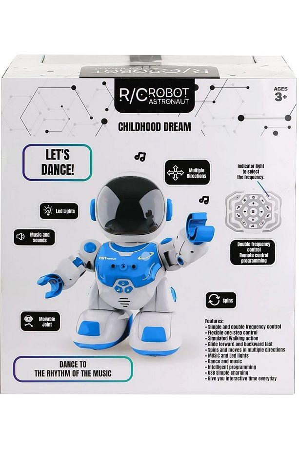 astronot robot sesli müzikli uzaktan kumandalı multi fonksiyonlu 40cm boyunda dev robot - 2