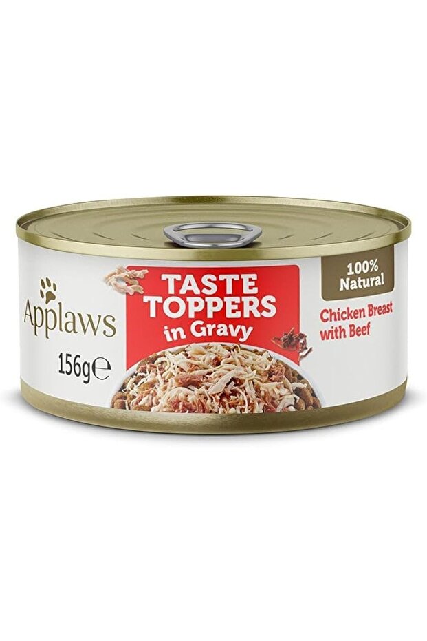 Taste Topper Gravy Chicken Beef Dog Tin 156g Pack of 12