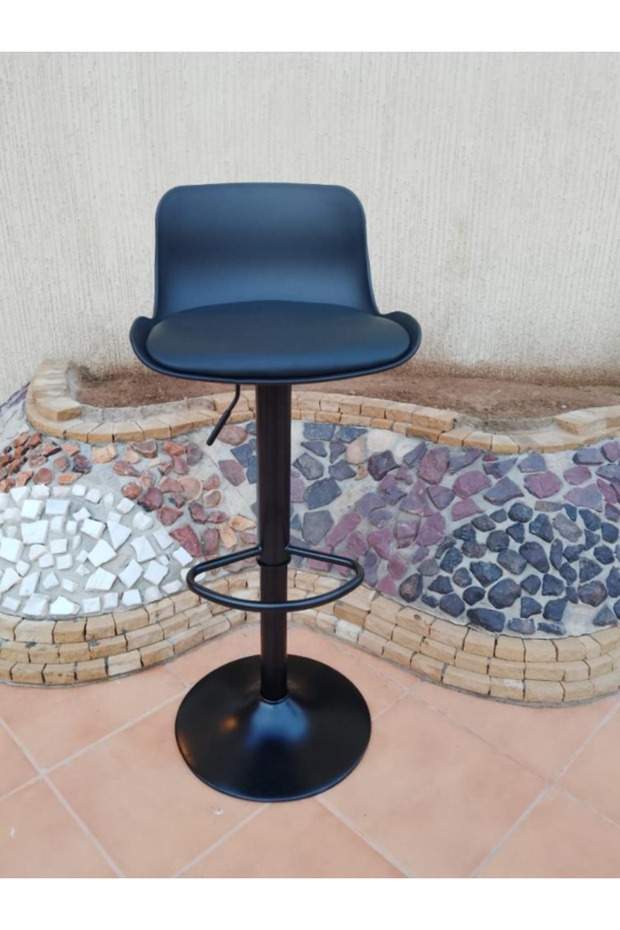 كرسي بار بستم أسود - 4