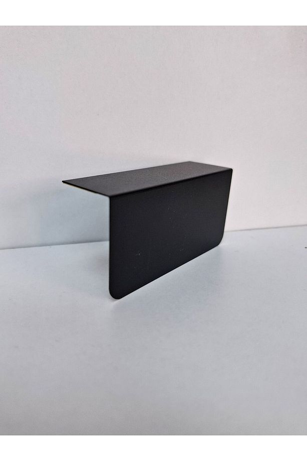 10 Ad PVC Karatahta Siyah Ürün Etiket 8x4 cm Yapışkanlı Raf Fiyat Etiketi Dik Yapışan isimlik - 5