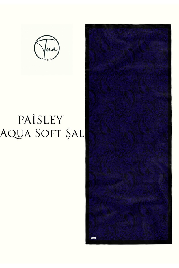Paisley Aqua Soft Coton Shal - Ethnic Patterned