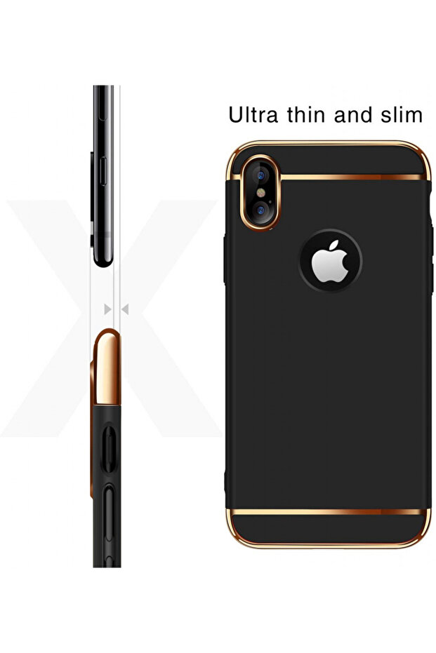 Apple iPhone X Case, 3in1 Black - 3