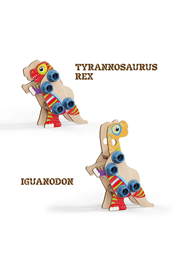 Set constructie dinozauri Quercetti Bio - 3