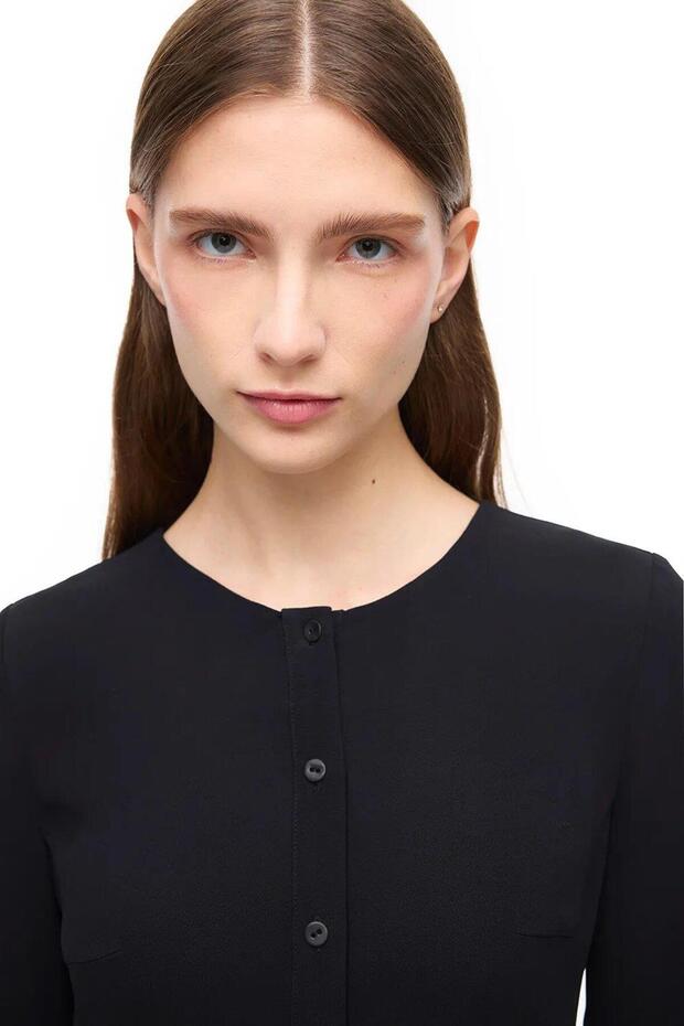 Echos Elbise 3851-Siyah - 6