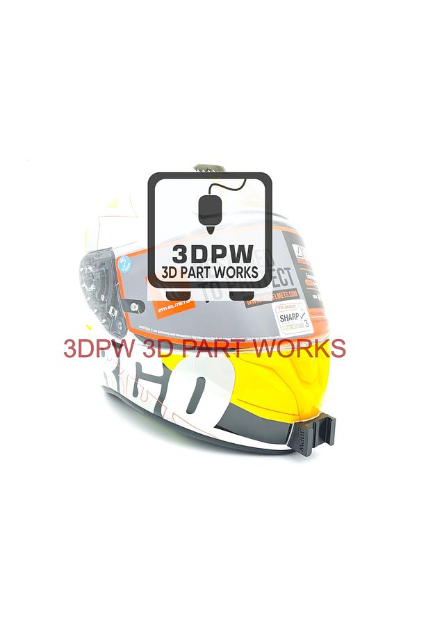 3DPW Mt Helmet Targo/targo Pro Kask Uyumlu Aksiyon Kamera Çene Bağlantı Aparatı Seti Chin Mount - 7
