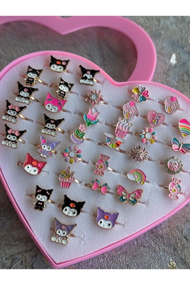 Children's Adjustable Ring Models Mixed 5Pcs
