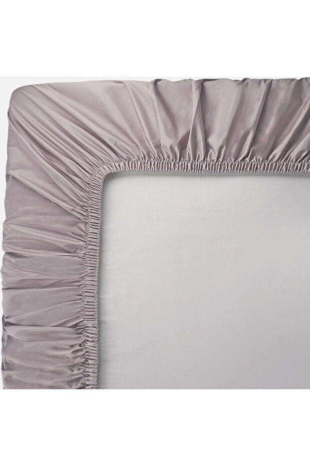 :طقم ملاءات سرير فاخرة سادة من 3 قطع، 500 خيط، 100 قطن غني - 6