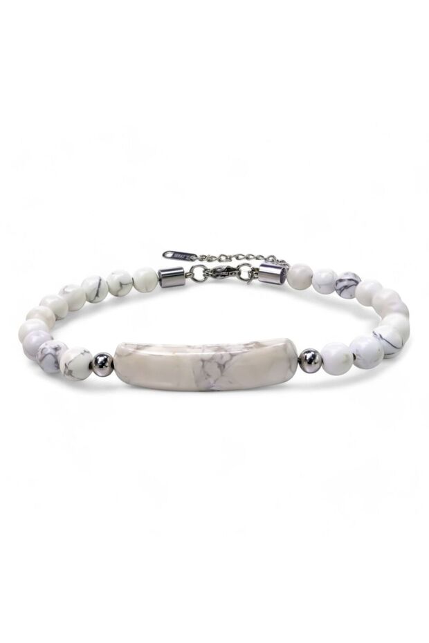 Havlit Natural Stone Steel Bracelet