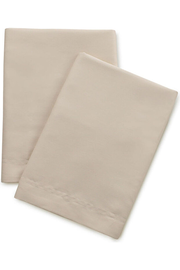 :طقم ملاءات سرير فاخرة سادة من 3 قطع، 500 خيط، 100 قطن غني - 4