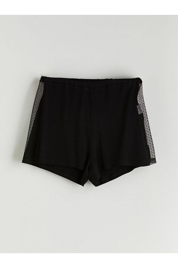 V Yaka Kadın Şortlu Pijama Takımı - 5