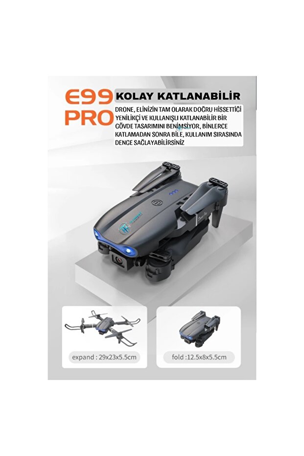 E99 PRO Drone Çift Bataryalı - 4