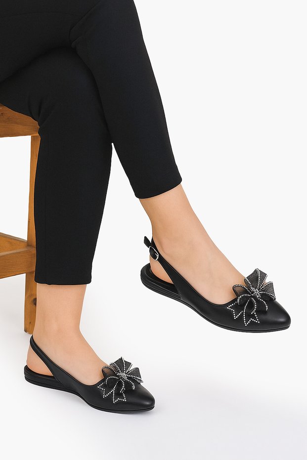 Women's Ballerina Pointed Toe Bow Women's Shoes