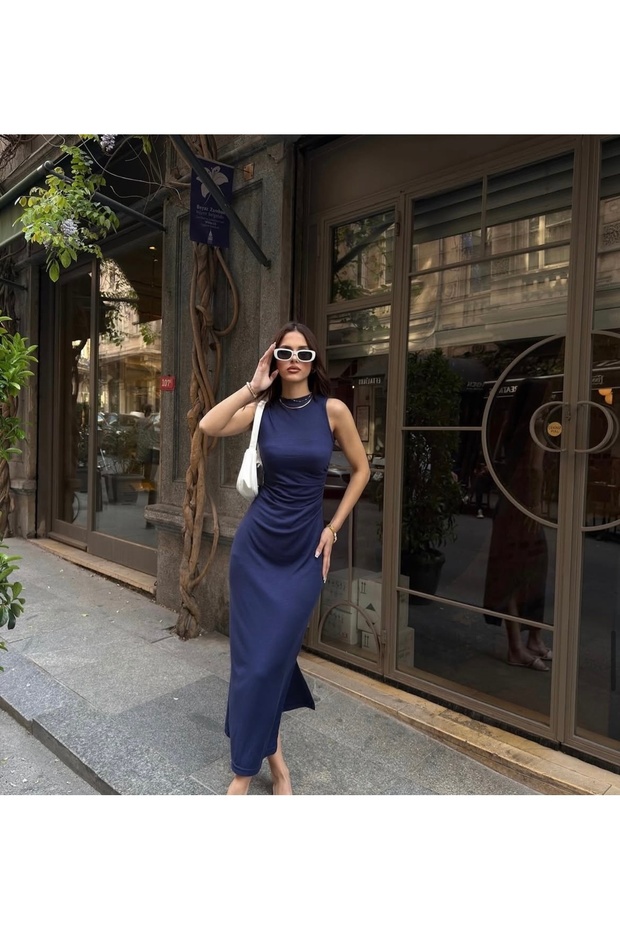 Model pike kumaş elbise - 1