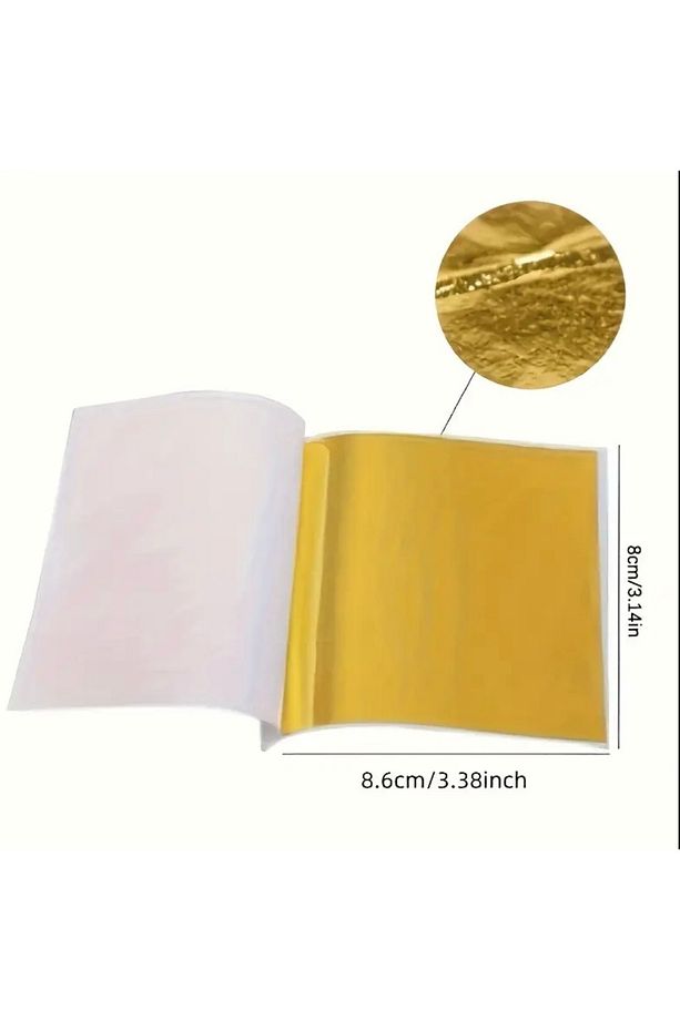 Altın Yaprak Varak (25 adet) Epoksi Reçine (8x8,5cm) - 2