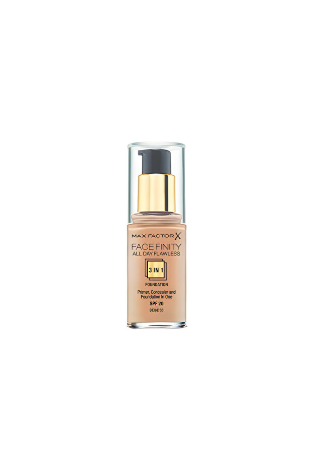Max Factor FaceFinity All Day Flawless 3 In 1 Foundation SPF 20 Beige No. 055 - 30 ml - 1