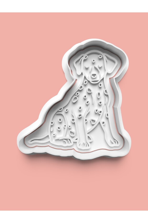 Dalmatian Dog Figure Cookie Mold and Sugar Dough Mold