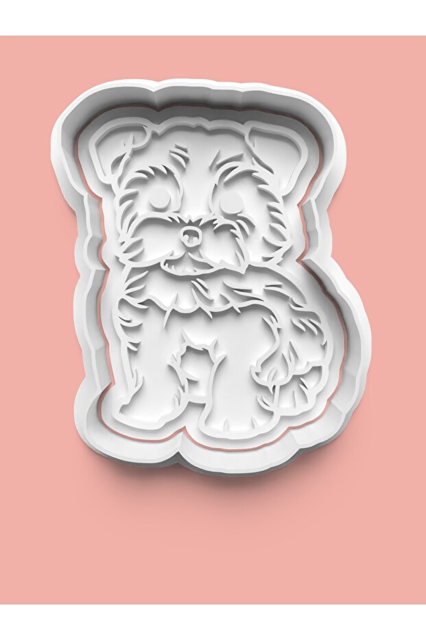 Yorkshire Terrier Dog Figure Cookie Mold and Sugar Dough Mold