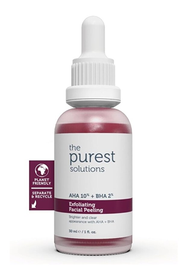 The Purest Solutions, Aha & Bha Revitalizing & Skin Tone Equalizing Red Peeling Skin Ba
