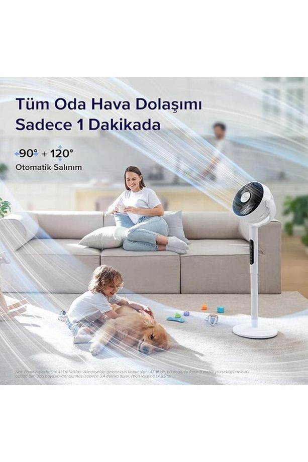 Levoit 20Db Ayaklı Fan, Sessiz, Sensörlü Ve Uzaktan Kumandalı, Salınımlı, Saatte 2465 Metreküp Hava - 4