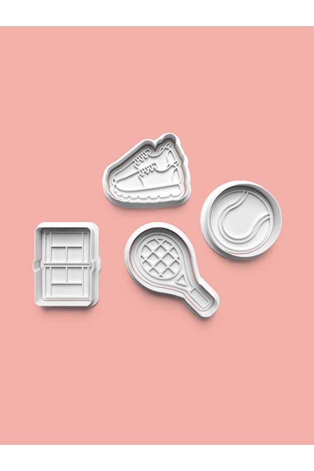 Tennis Cookie Mold and Sugar Dough Mold Set of 4
