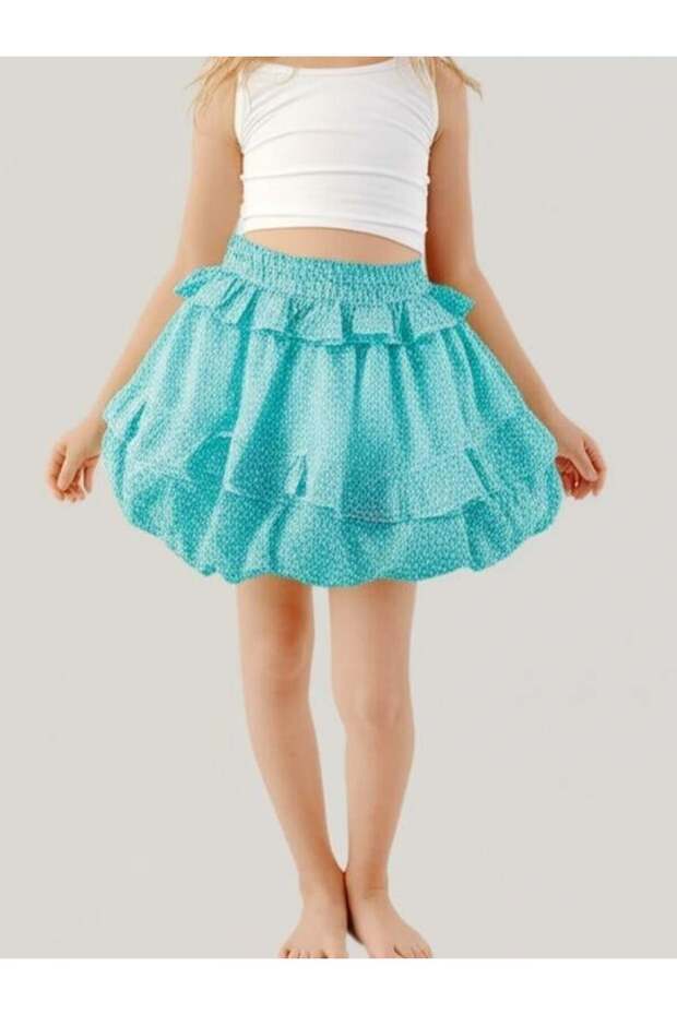 Детска пола с цветя - 3