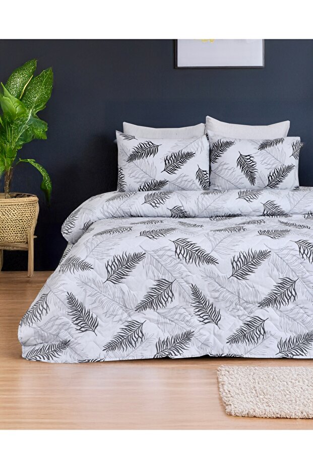 Ecose Lara Double Quilted Pique Bedspread (Without Sheets) Set of 2 Pillowcases Gift