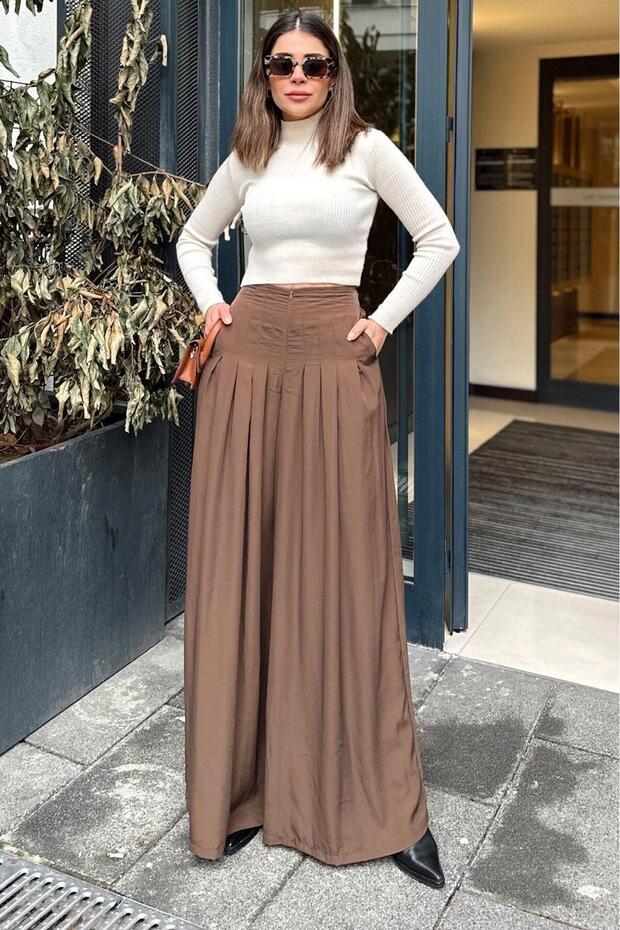 Women's Brown Trousers - 700-3538