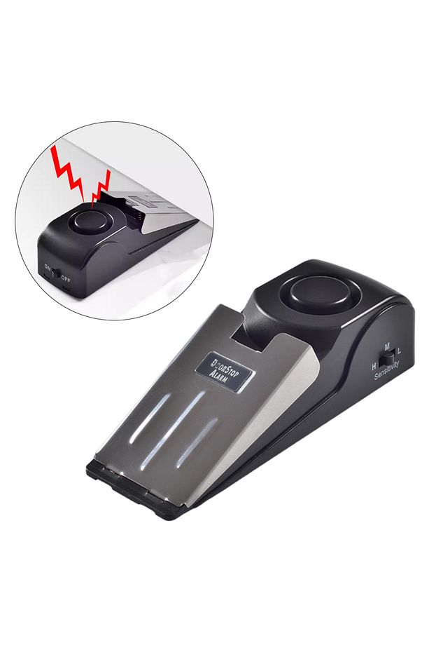PİLLİ YÜKSEK SESLİ VE TİTREŞİMLİ Hırsız Alarmı KAPI DURDURMA ALARMI (9 VOLT PİL HEDİYE) - 1