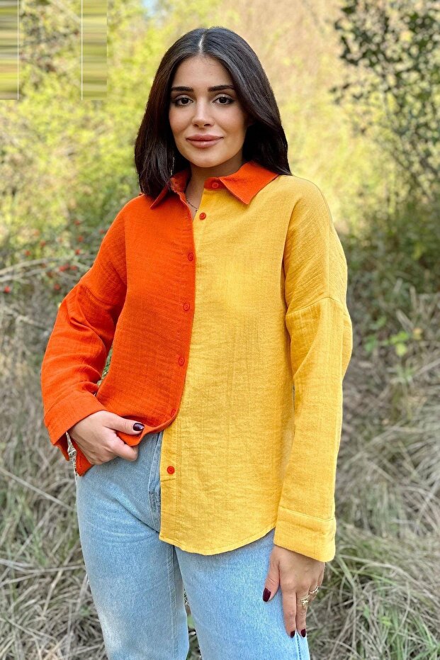 Women's Orange Shirt - 700-3458
