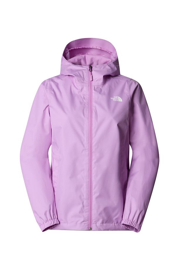 NF00A8BA0XO1-W QUEST JACKET - EU Mor Kapüşon Yaka Regular Fit Düz Kadın Yağmurluk - 4