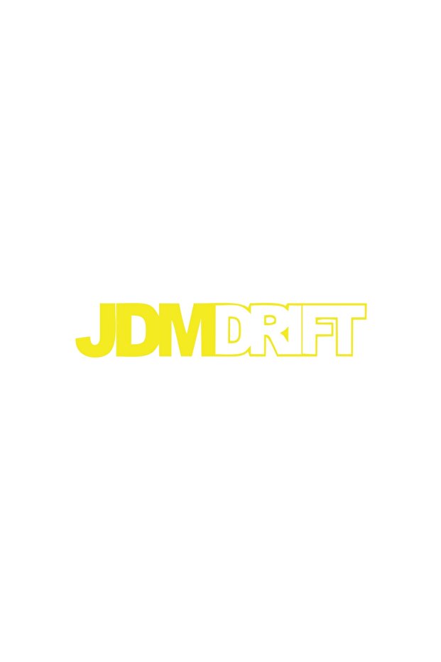 ملصق سيارة دريفت JDM مقاس 17 × 17 سم أصفر