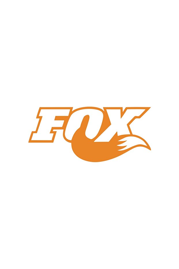 Fox Car Sticker 17X17 cm Orange