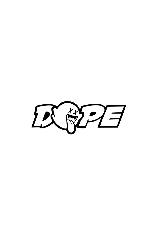 Dope Car Sticker 17X17 cm Black