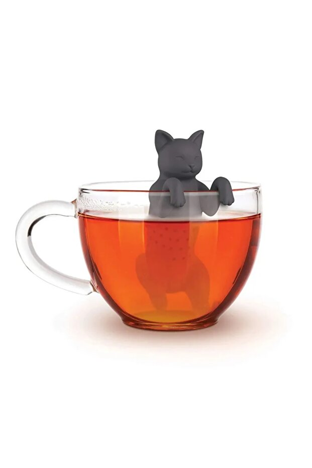 2قطعة صانعة شاي على شكل قطة من السيليكون - 1