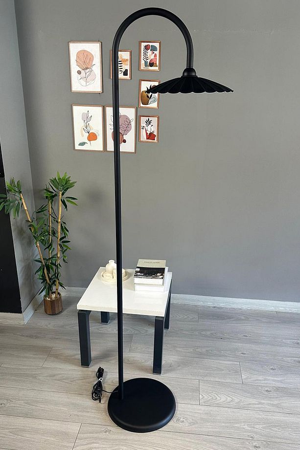 Siyah Lambader Modern Dekoratif Metal Oturma Odası Çalışma Odası - 2