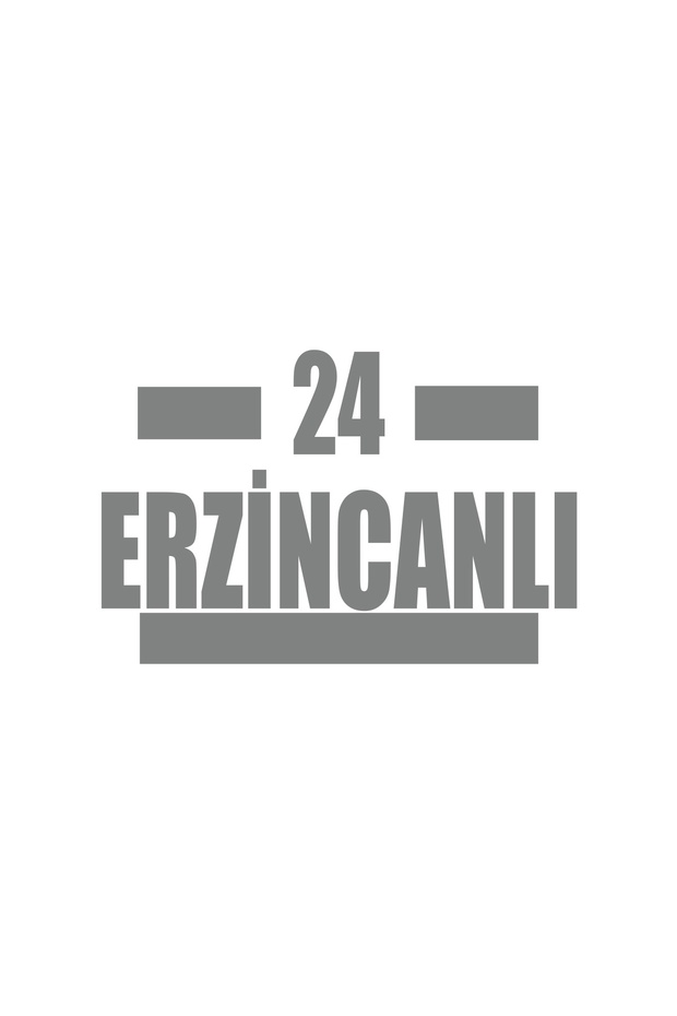 24 Erzinjanlı Car Sticker 17X17 cm Gray