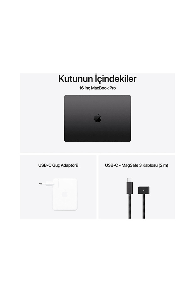 MX313TU/A/MacBook Pro/Apple M4 Max İşlemci/16 Çekirdek CPU -40 Çekirdek GPU/48GB RAM/1TB SSD/1 - 7