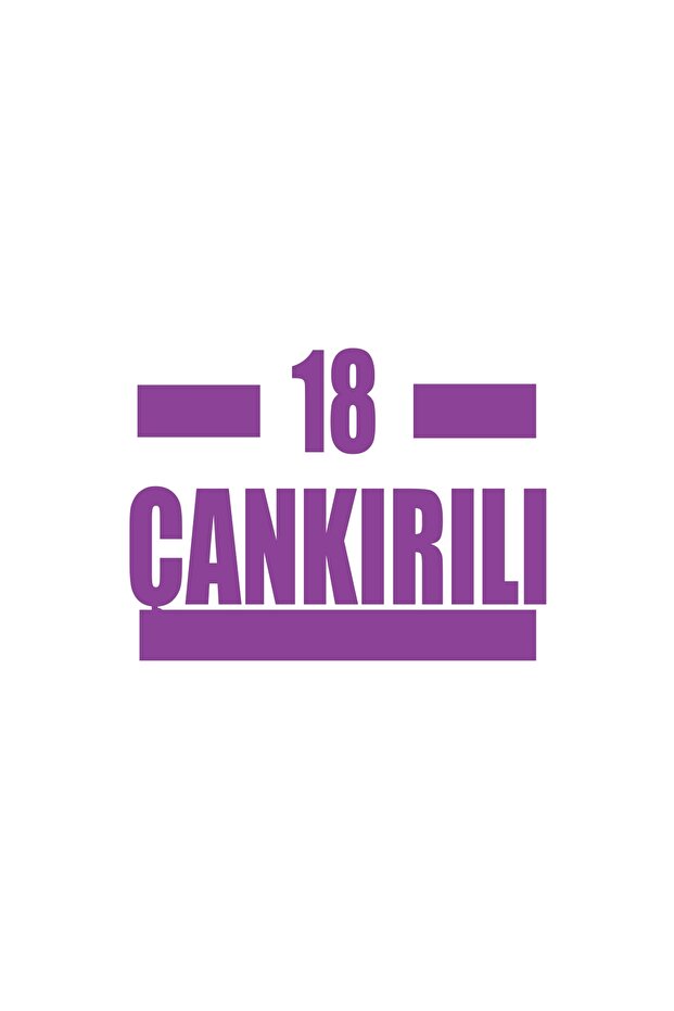 18 Çankırılı Car Sticker 17X17 cm Purple