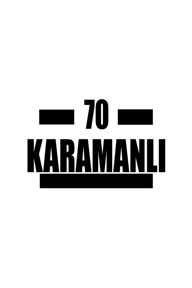 70 Karamanli Car Sticker 17X17 cm Black