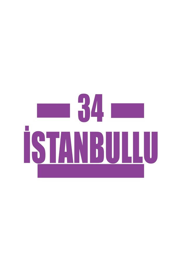 34 Istanbul Car Sticker 17X17 cm Purple