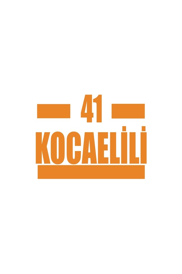 41 Kocaelili Car Sticker 17X17 cm Orange