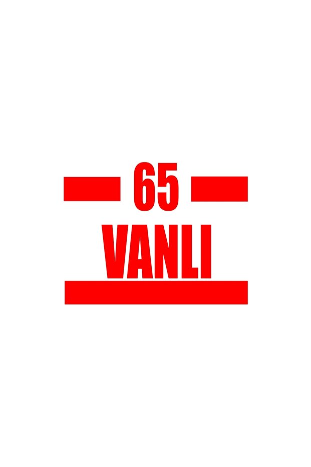 65 ملصق سيارة فان مقاس 17x17 سم باللون الأحمر