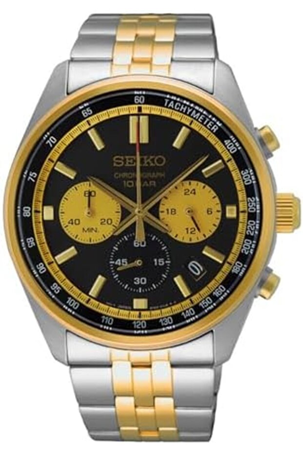 Dress Chronograph Men's Watch SSB430P1, Silver, Silver